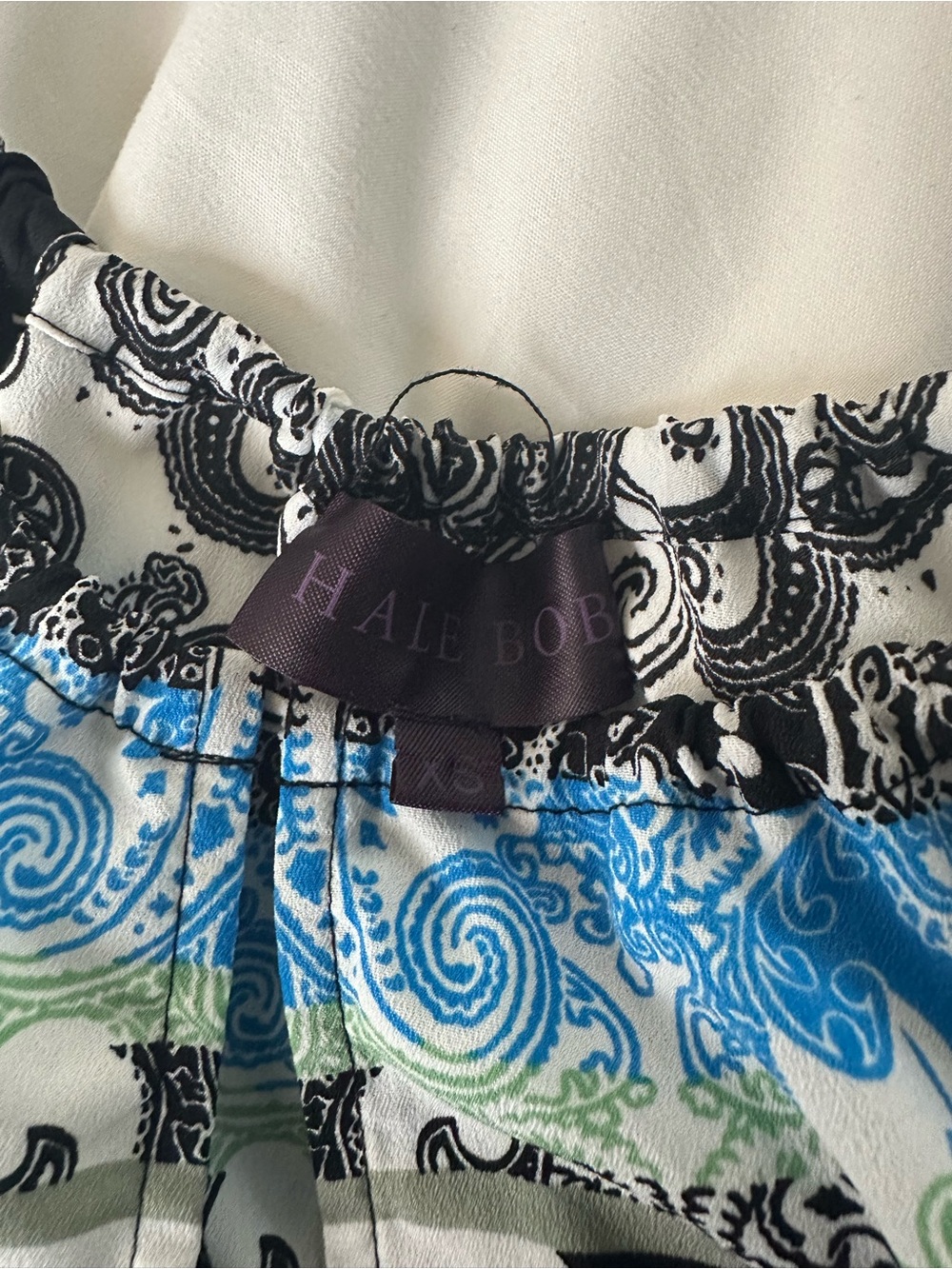 Hale Bob Blue, Black & Green Printed Maxi Dress - Picture 4 of 5